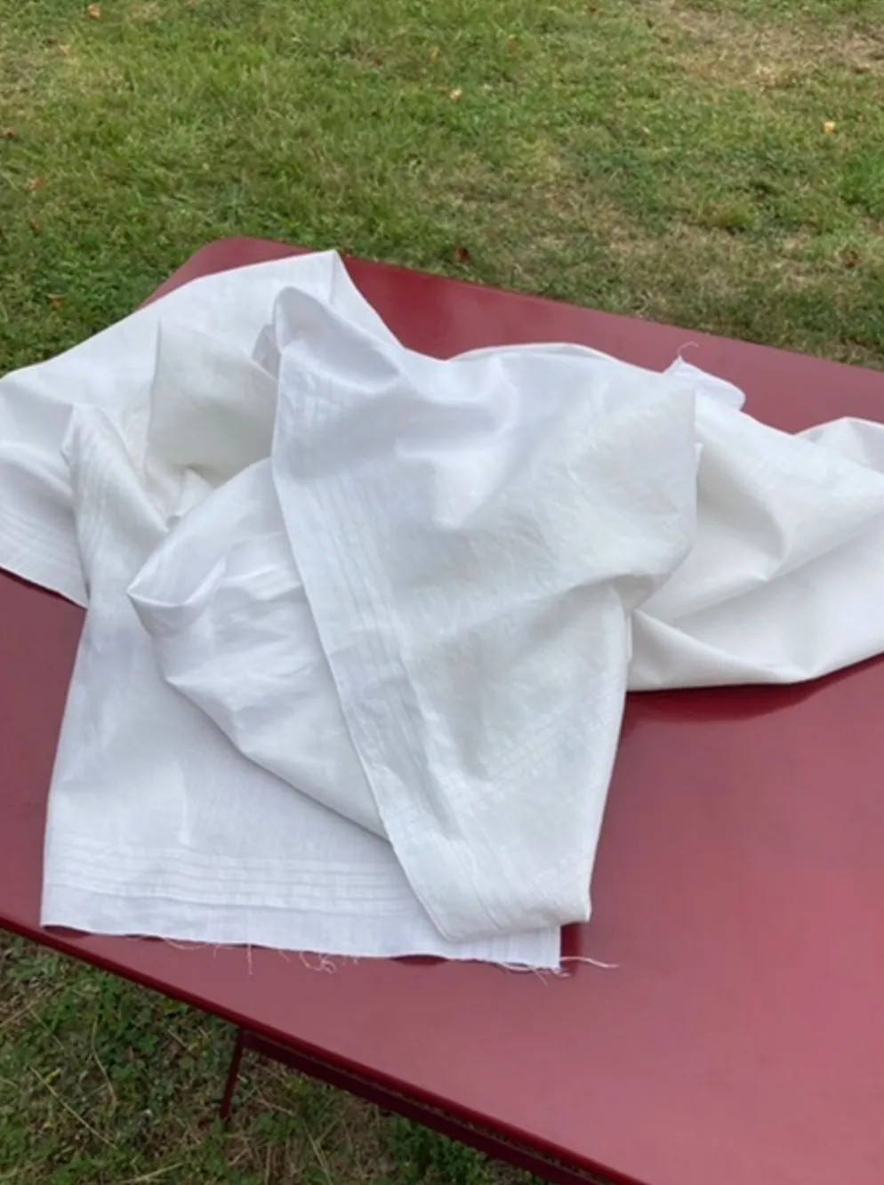 Lé de tissu en lin