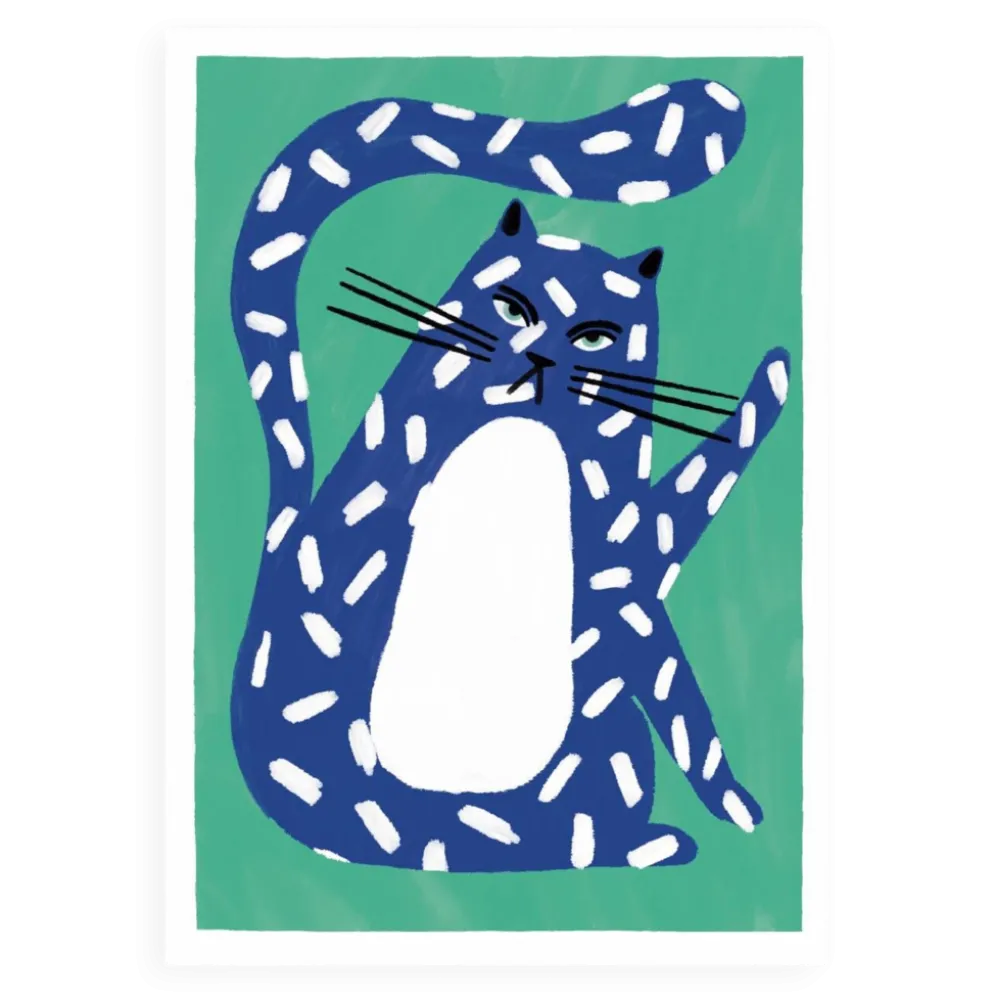 Le chat - illustration a4