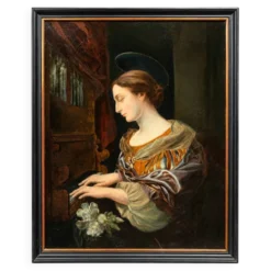 Le tableau « Jeune fille jouant de l’orgue »