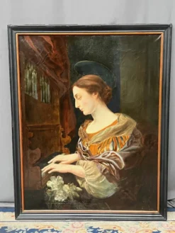 Le tableau « Jeune fille jouant de l’orgue »
