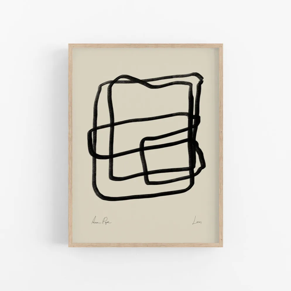 Lignes abstraites impression giclée, 50x70cm