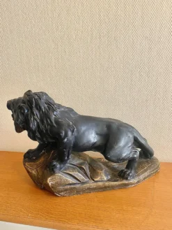 Lion rugissant art déco signé Magioni