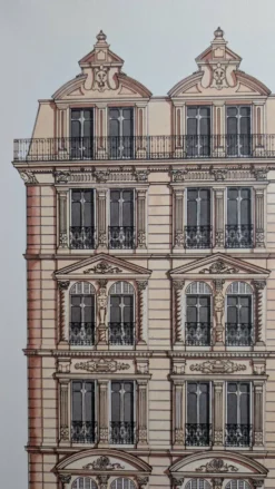 Lithographie "Atelier du Patrimoine" – Catherine d'Ortoli