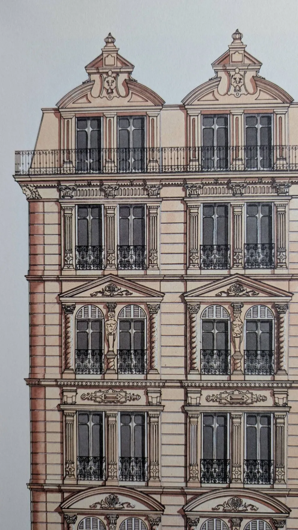 Lithographie "Atelier du Patrimoine" – Catherine d'Ortoli