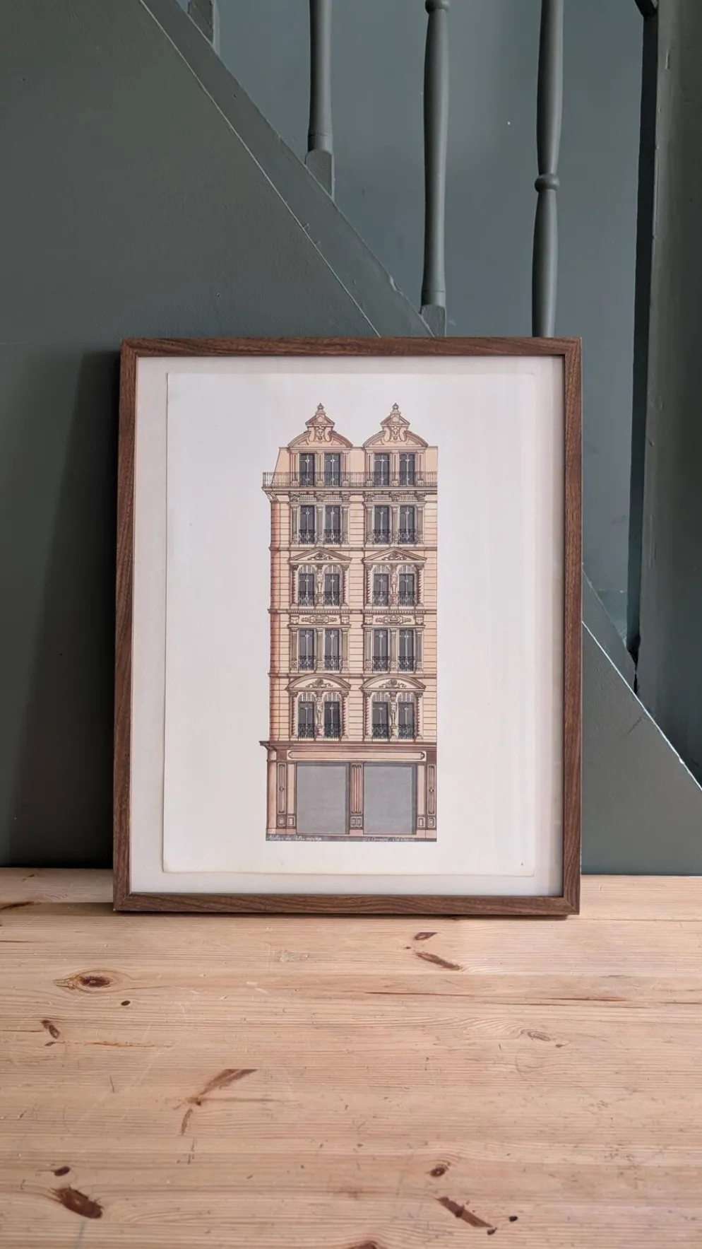 Lithographie "Atelier du Patrimoine" – Catherine d'Ortoli