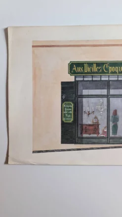 Lithographie "Aux Vieilles Époques" – Catherine d'Ortoli