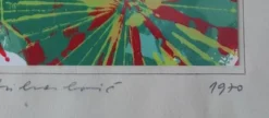 Lithographie de Janko Mihailovic numérotée signée, 1970