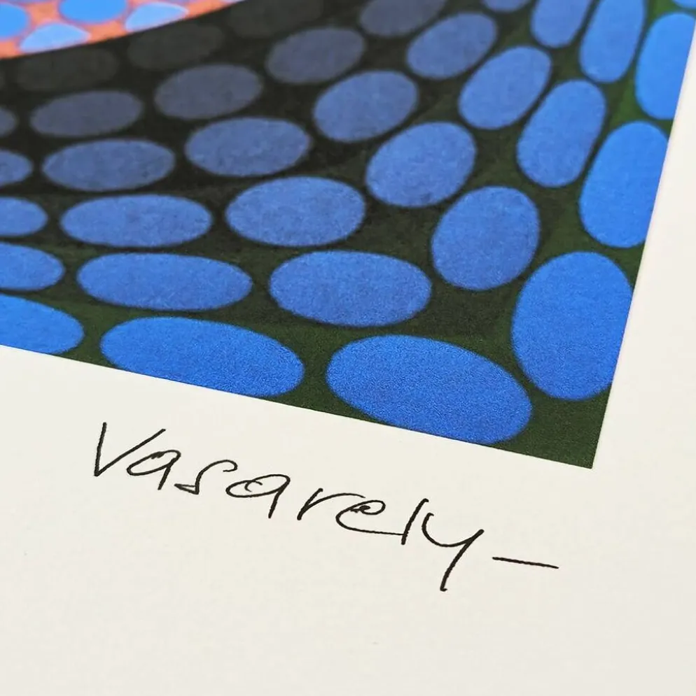 Lithographie de Victor Vasarely, édition limitée numérotée, années 1970