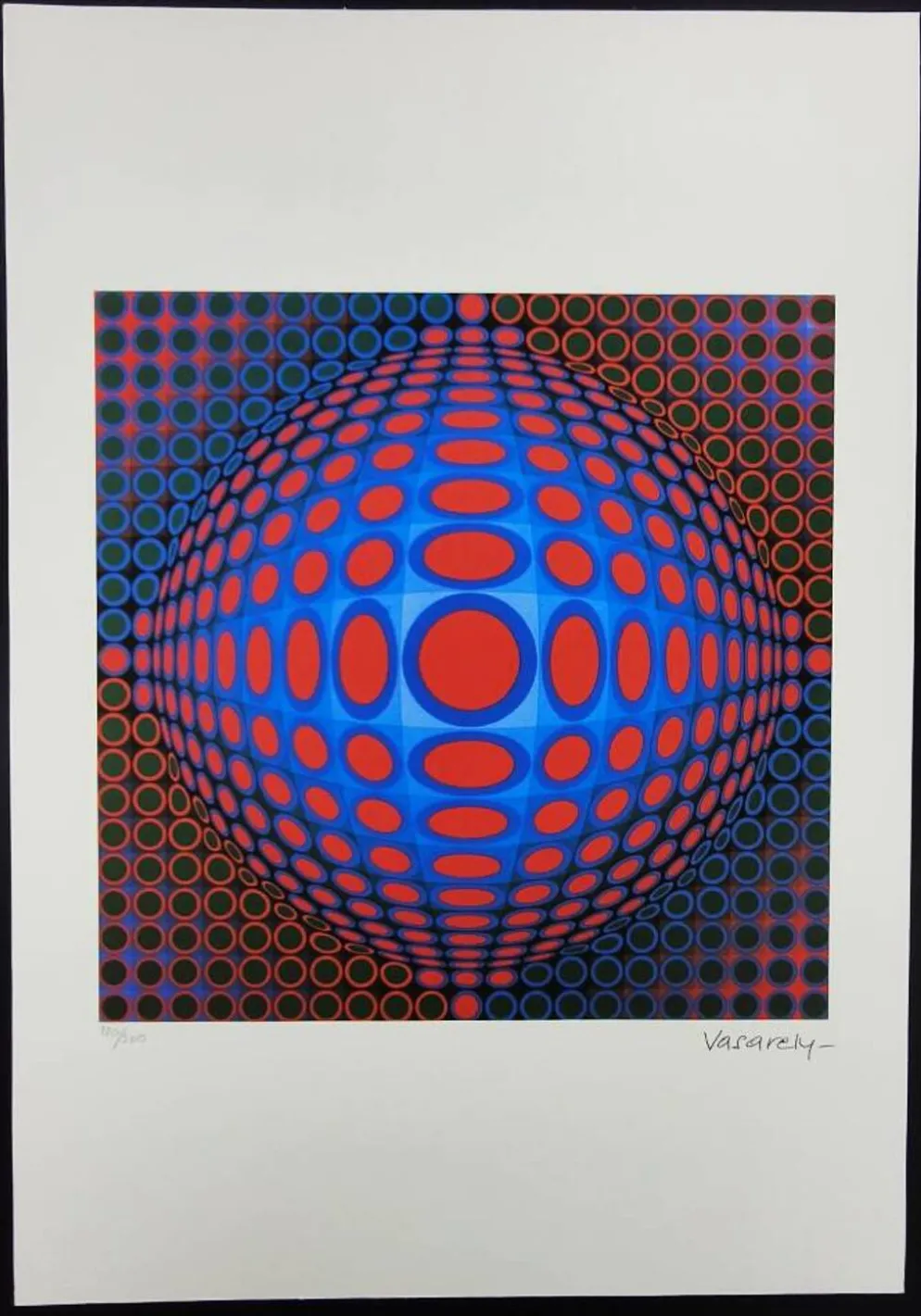 Lithographie de Victor Vasarely, édition limitée numérotée, années 1970