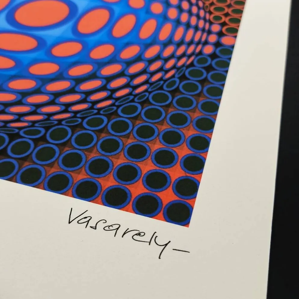 Lithographie de Victor Vasarely, édition limitée numérotée, années 1970