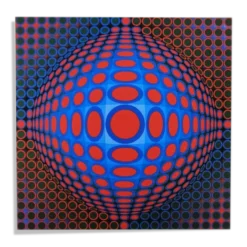 Lithographie de Victor Vasarely, édition limitée numérotée, années 1970