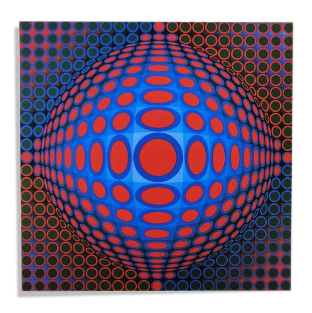 Lithographie de Victor Vasarely, édition limitée numérotée, années 1970