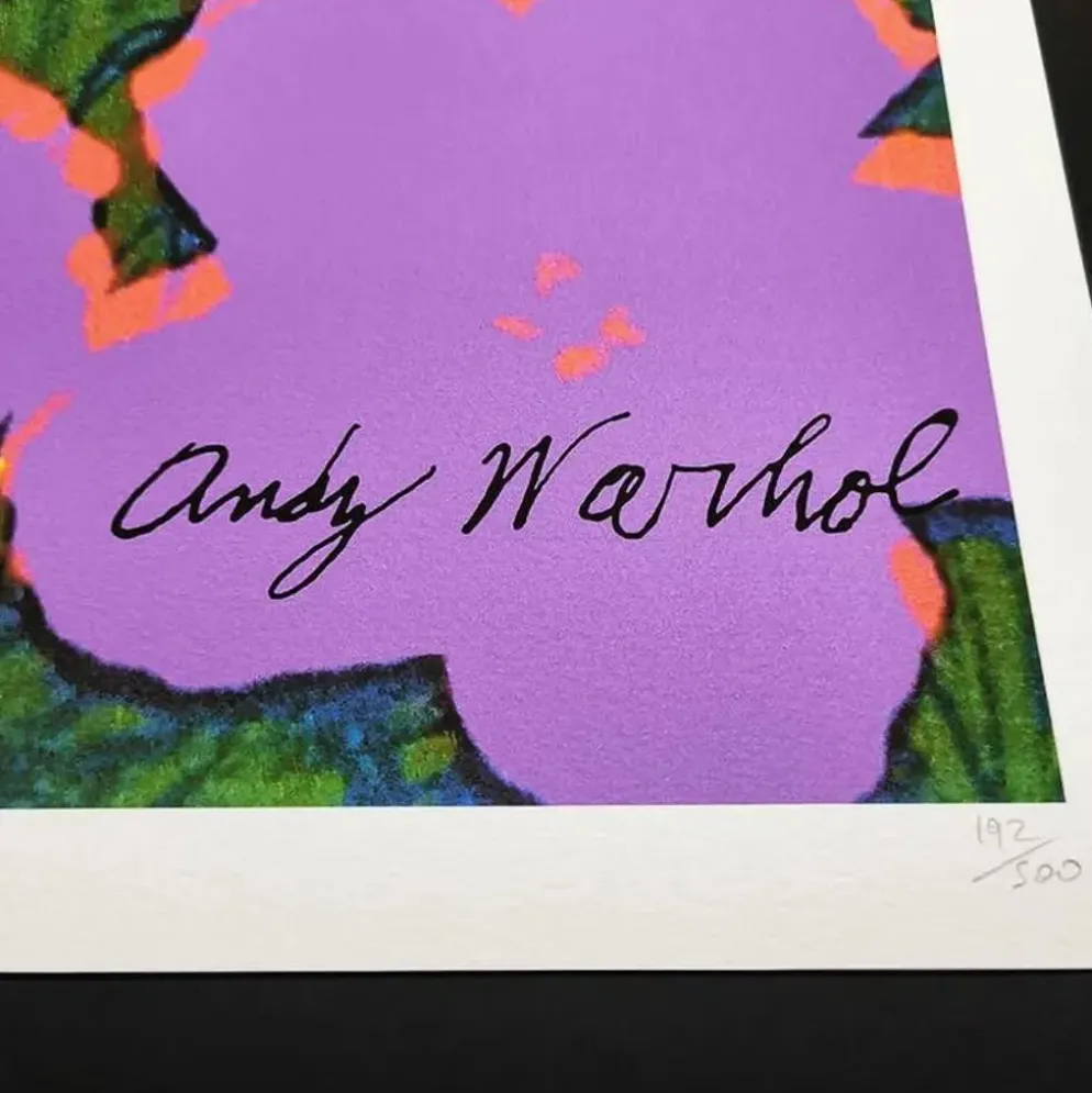 Lithographie Édition Limitée "Fleurs" par Andy Warhol par CMOA - Après - COA