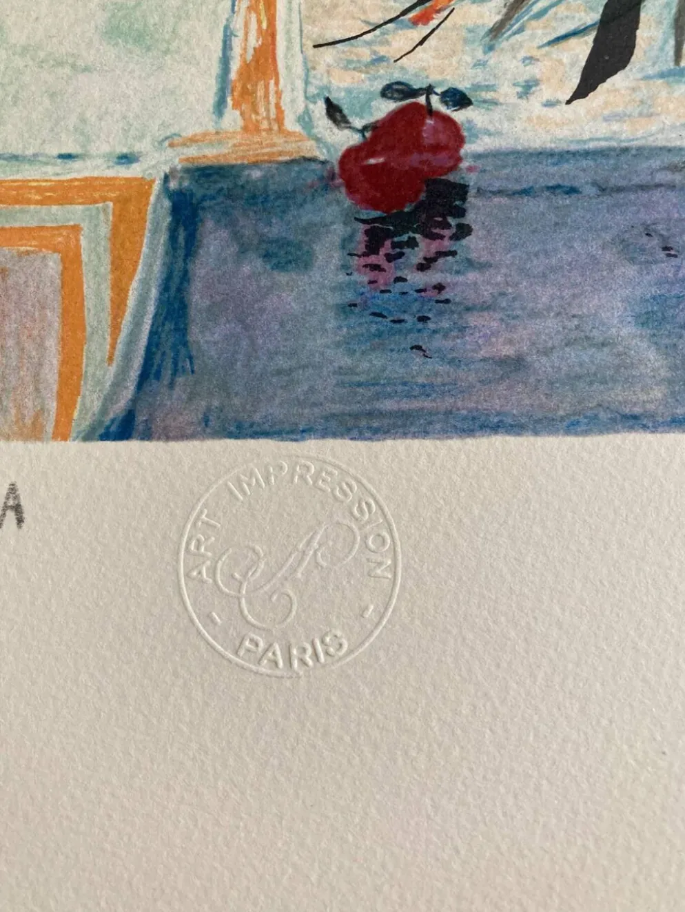 Lithographie (EA) signée Michel Henry - Bouquet à la fenêtre
