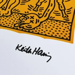 Lithographie en édition limitée de Keith Haring des années 1990