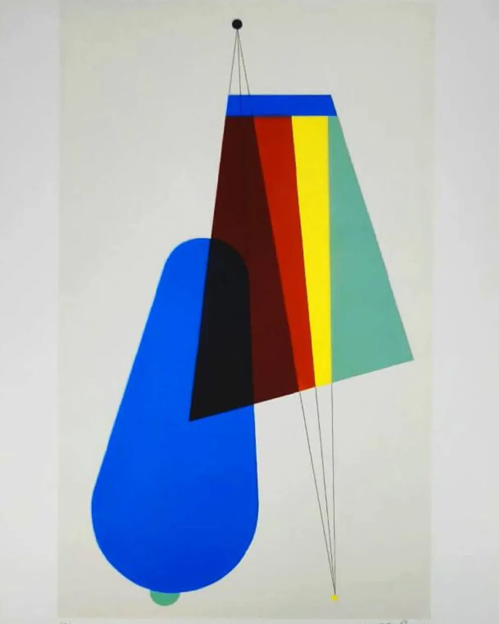 Lithographie en édition limitée de Man Ray, années 1970. Signée par l'auteur et numérotée au crayon.