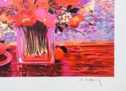 Lithographie Michel-Henry "Bouquet d'été" 1990