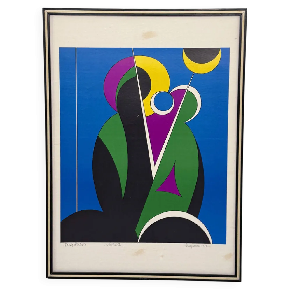 Lithographie “Natività" de Corrado Cicognani, 1970