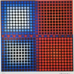 Lithographie numérotée en édition limitée de Victor Vasarely, années 1970