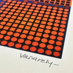 Lithographie numérotée en édition limitée de Victor Vasarely, années 1970