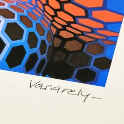 Lithographie numérotée en édition limitée de Victor Vasarely, années 1970