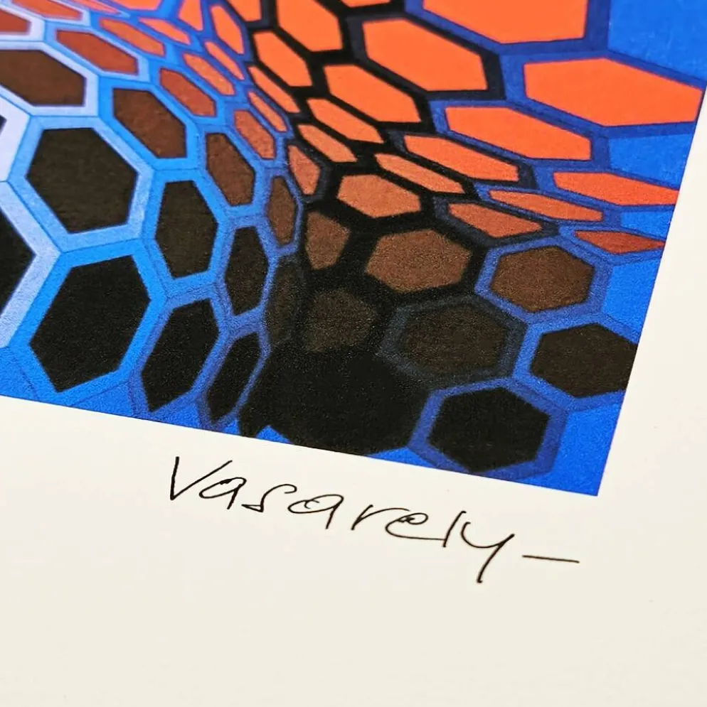 Lithographie numérotée en édition limitée de Victor Vasarely, années 1970