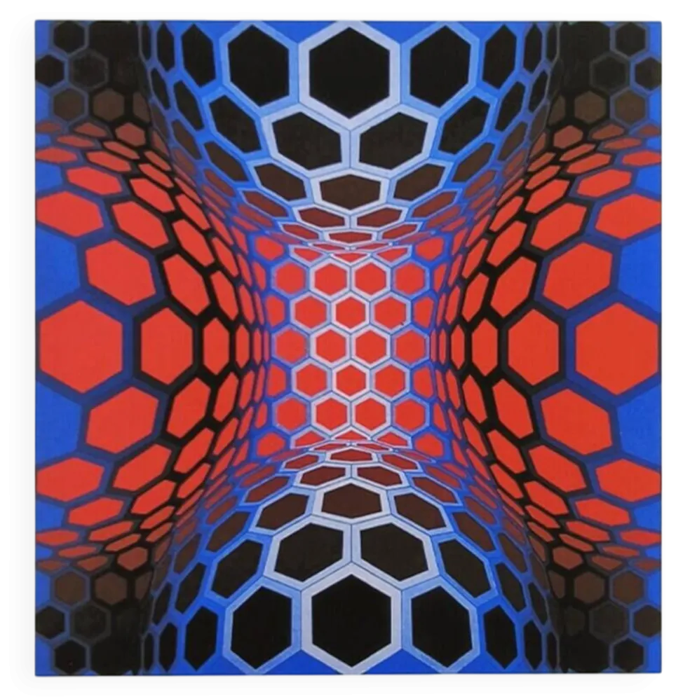Lithographie numérotée en édition limitée de Victor Vasarely, années 1970