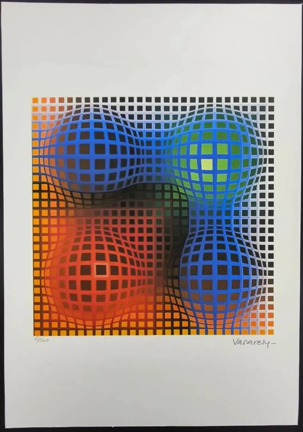Lithographie numérotée en édition limitée de Victor Vasarely, années 1970