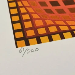 Lithographie numérotée en édition limitée de Victor Vasarely, années 1970
