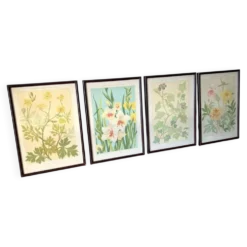 4 lithographies florales 1900