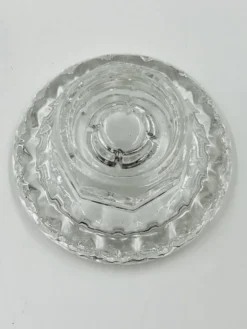 Lot de 4 Bougeoirs Cristal Ciselé Bolsius France 70s