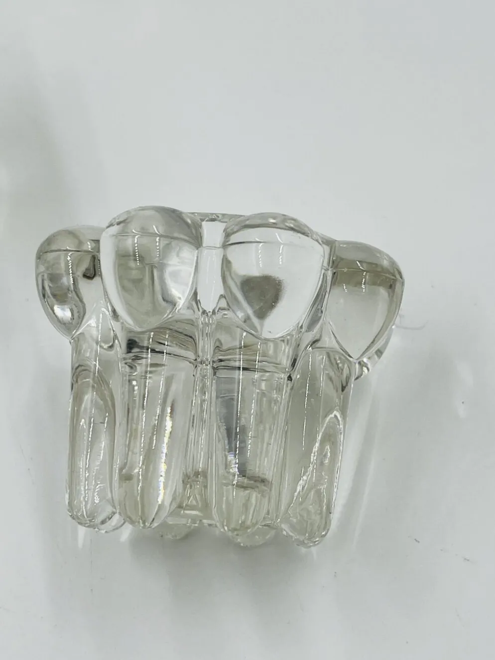 Lot de 6 bougeoirs fleurs vintage par VMC Reims - Années 60