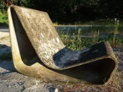 Lot de 2 chaises à bascule Loop Garden, édition originale, par Willy Guhl pour Eternit AG, Suisse, années 1950