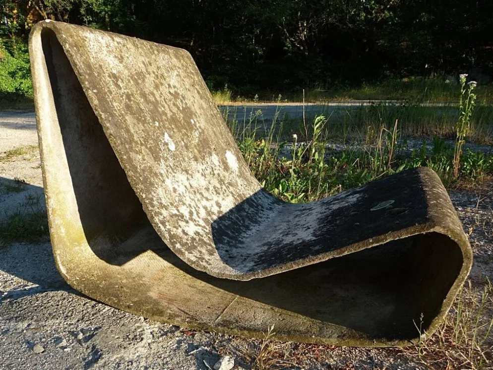 Lot de 2 chaises à bascule Loop Garden, édition originale, par Willy Guhl pour Eternit AG, Suisse, années 1950