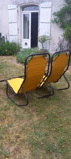 Lot de 2 chaises longues