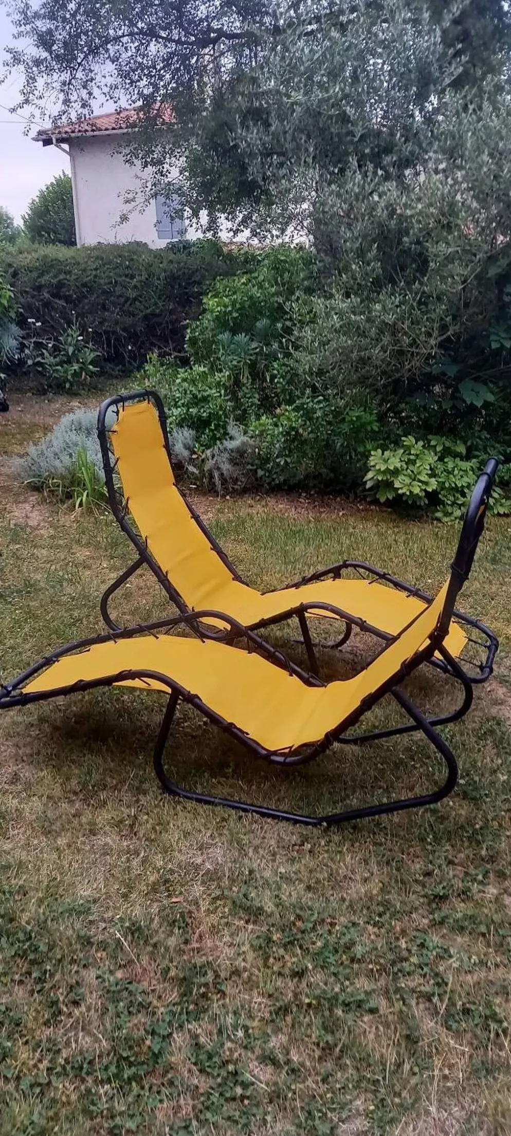 Lot de 2 chaises longues