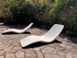 Lot de 3 chaises longues Zublena