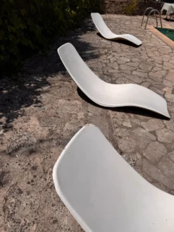 Lot de 3 chaises longues Zublena