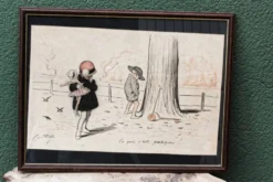 Lot de deux lithographies de Georges Redon (1869-1943)