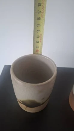 Lot de deux mini vase Poterie La Colombe