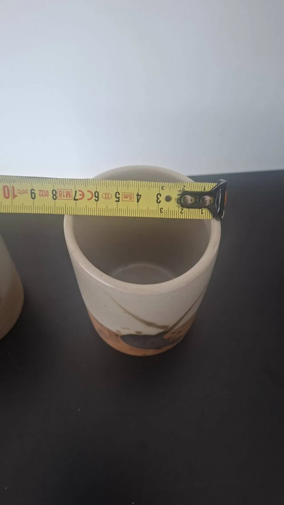 Lot de deux mini vase Poterie La Colombe