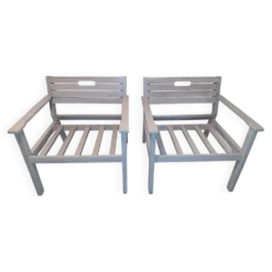 Lot de 2 fauteuils de jardin