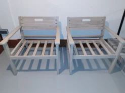Lot de 2 fauteuils de jardin