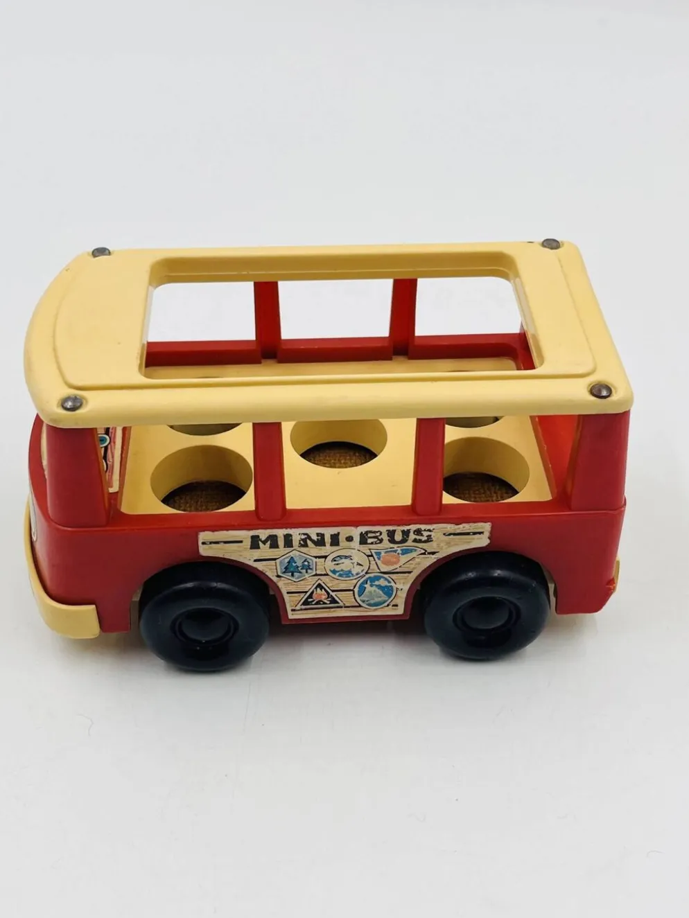 Lot de 4 jouets en bois Fisher-price années 60