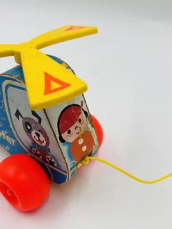 Lot de 4 jouets en bois Fisher-price années 60