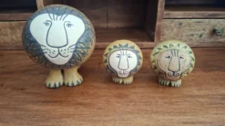 Lot de 3 lions en céramique Lisa larson/ Gustavsberg