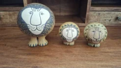 Lot de 3 lions en céramique Lisa larson/ Gustavsberg