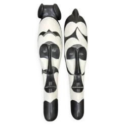 Lot de Masques Fang du Cameroun –Art Africain en Bois |Décoration Africaine