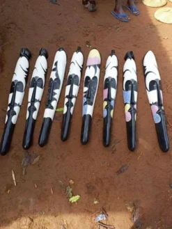 Lot de Masques Fang du Cameroun –Art Africain en Bois |Décoration Africaine