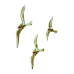 Lot de 3 oiseaux, 15 - 20 -25 cm